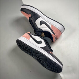 Air Jordan 1 Low Black Bleached Coral-White-Grey Fog CZ0790-061 For Sale