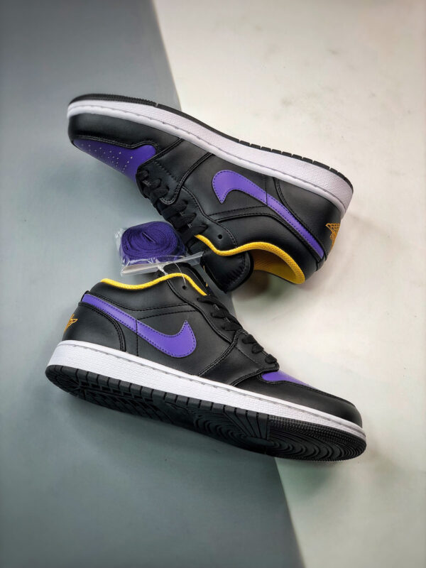 Air Jordan 1 Low Black Dark Concord-Taxi 553558-075 For Sale