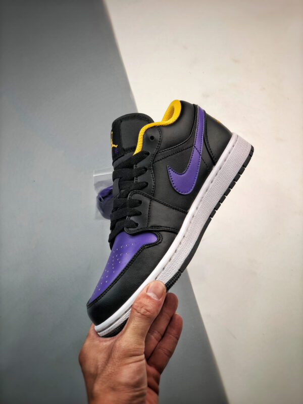 Air Jordan 1 Low Black Dark Concord-Taxi 553558-075 For Sale