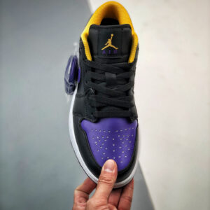 Air Jordan 1 Low Black Dark Concord-Taxi 553558-075 For Sale