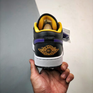 Air Jordan 1 Low Black Dark Concord-Taxi 553558-075 For Sale