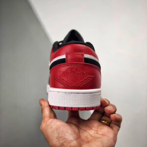 Air Jordan 1 Low Black Toe Black Red 553558-116