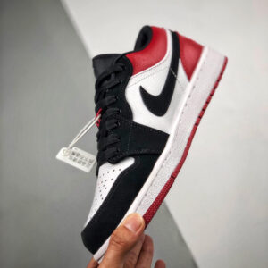 Air Jordan 1 Low Black Toe Black Red 553558-116