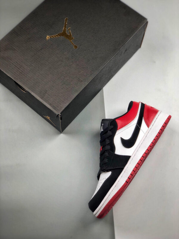 Air Jordan 1 Low Black Toe Black Red 553558-116