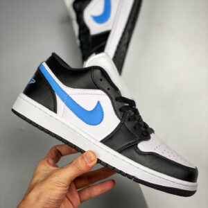 Air Jordan 1 Low Black University Blue-White For Sale