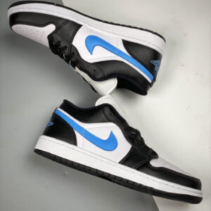 Air Jordan 1 Low Black University Blue-White For Sale