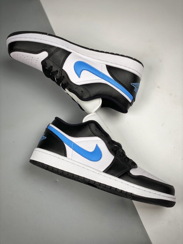 Air Jordan 1 Low Black University Blue-White For Sale