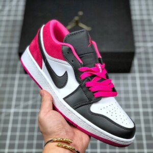 Air Jordan 1 Low Black White-Magenta CK3022-005 For Sale