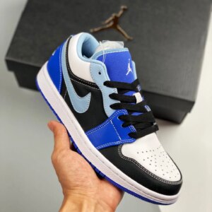 Air Jordan 1 Low Blue Black White DH0206-400 For Sale