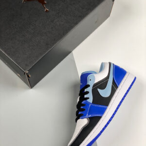 Air Jordan 1 Low Blue Black White DH0206-400 For Sale