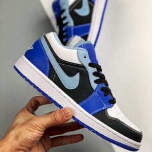 Air Jordan 1 Low Blue Black White DH0206-400 For Sale