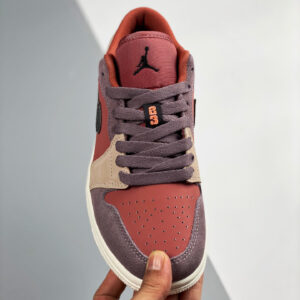 Air Jordan 1 Low Canyon Rust Black-Purple Smoke DC0774-602 For Sale