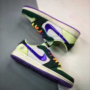 Air Jordan 1 Low Doernbecher Gorge Green Court Purple-White-Barely Volt For Sale