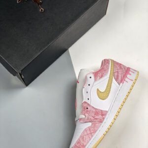 Air Jordan 1 Low GS Ice Cream Drip Arctic Punch Pale Vanilla-White For Sale