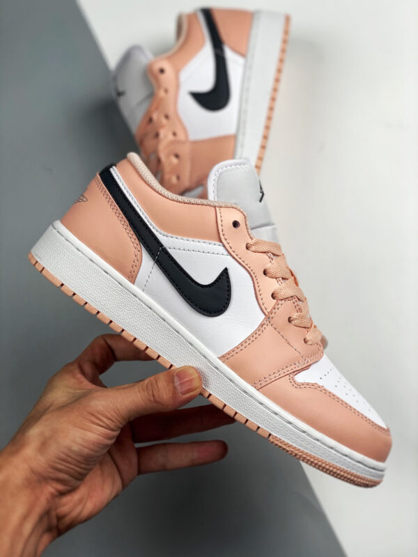 Air Jordan 1 Low GS Light Arctic Pink 553560-800 For Sale