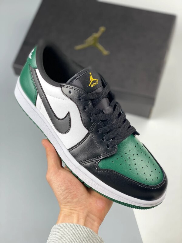 Air Jordan 1 Low Golf White Noble Green Pollen Black DD9315-107 For Sale