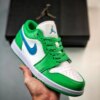 Air Jordan 1 Low Lucky Green Aquatone-White DC0774-304 For Sale