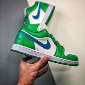 Air Jordan 1 Low Lucky Green Aquatone-White DC0774-304 For Sale