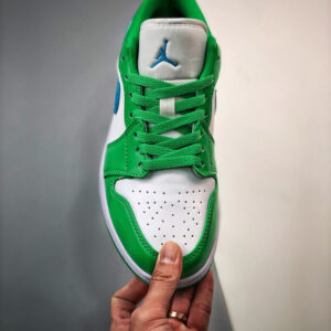 Air Jordan 1 Low Lucky Green Aquatone-White DC0774-304 For Sale