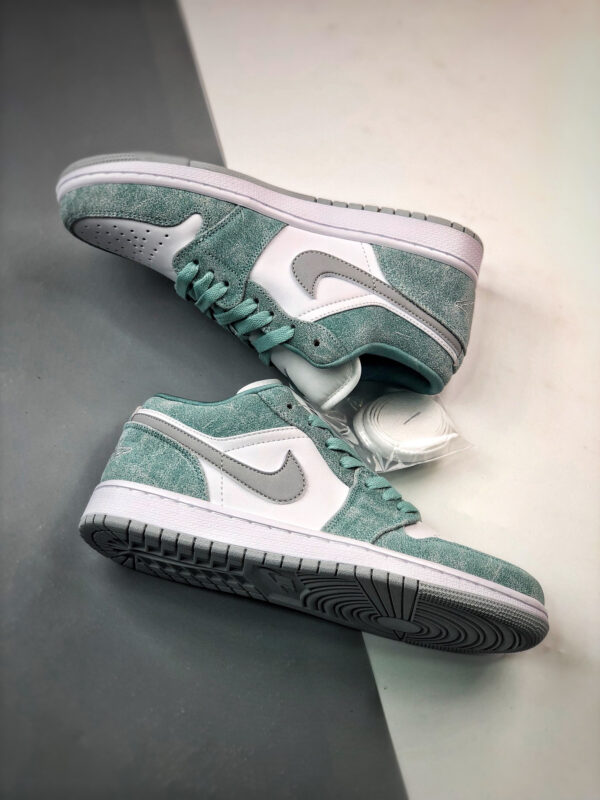 Air Jordan 1 Low New Emerald White-Light Steel Grey DN3705-301 For Sale