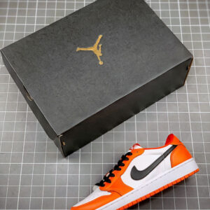 Air Jordan 1 Low OG Shattered Backboard Orange White-Black For Sale