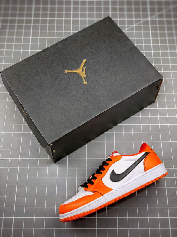 Air Jordan 1 Low OG Shattered Backboard Orange White-Black For Sale