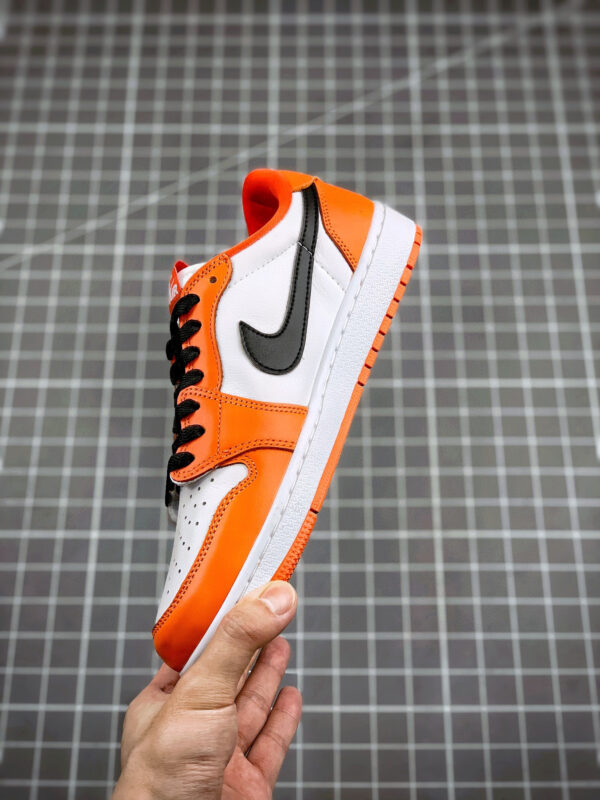 Air Jordan 1 Low OG Shattered Backboard Orange White-Black For Sale