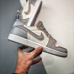 Air Jordan 1 Low OG EX Tech Grey Light Orewood Brown-White For Sale