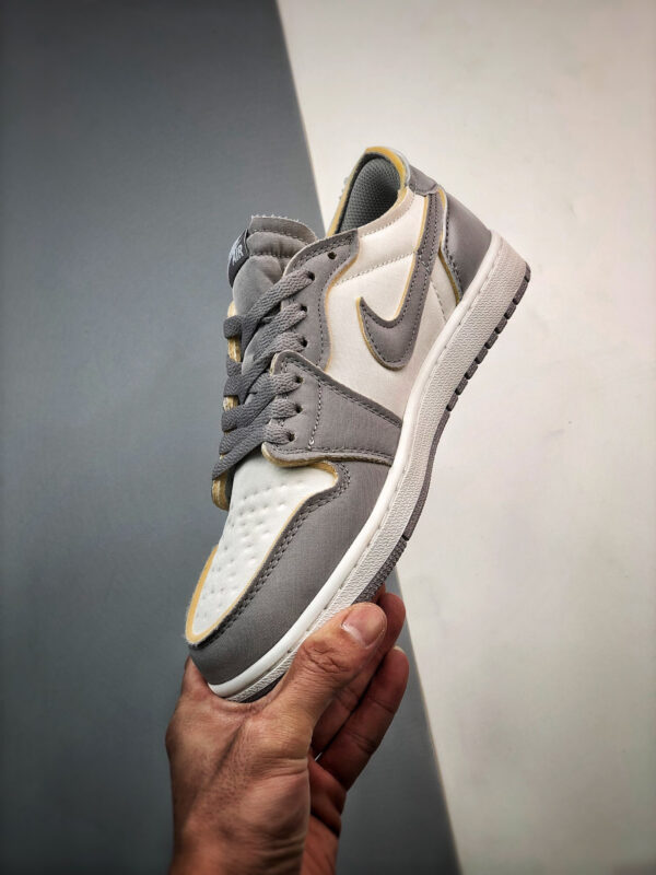 Air Jordan 1 Low OG EX Tech Grey Light Orewood Brown-White For Sale