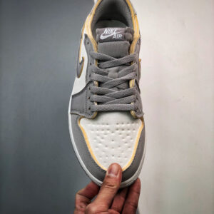 Air Jordan 1 Low OG EX Tech Grey Light Orewood Brown-White For Sale