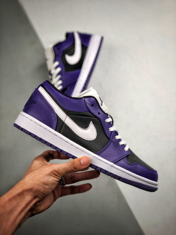 Air Jordan 1 Low Purple Black 553558-501 For Sale