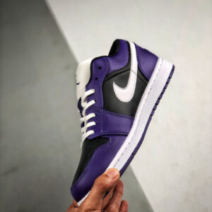 Air Jordan 1 Low Purple Black 553558-501 For Sale