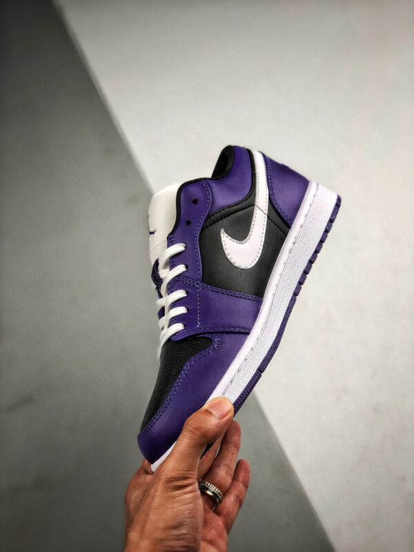 Air Jordan 1 Low Purple Black 553558-501 For Sale