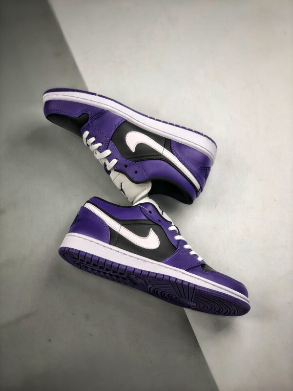 Air Jordan 1 Low Purple Black 553558-501 For Sale