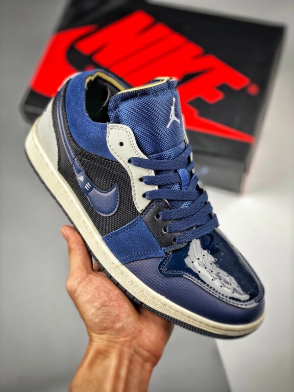 Air Jordan 1 Low SE Craft Obsidian Ashen Slate-French Blue-Sail For Sale