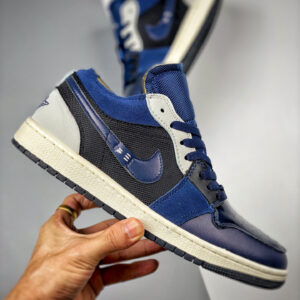 Air Jordan 1 Low SE Craft Obsidian Ashen Slate-French Blue-Sail For Sale