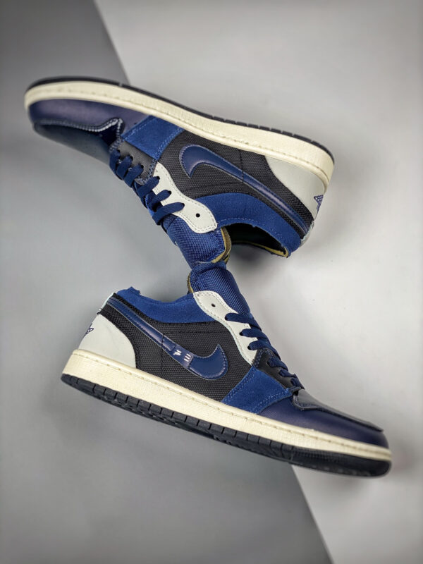 Air Jordan 1 Low SE Craft Obsidian Ashen Slate-French Blue-Sail For Sale