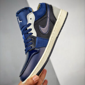 Air Jordan 1 Low SE Craft Obsidian Ashen Slate-French Blue-Sail For Sale