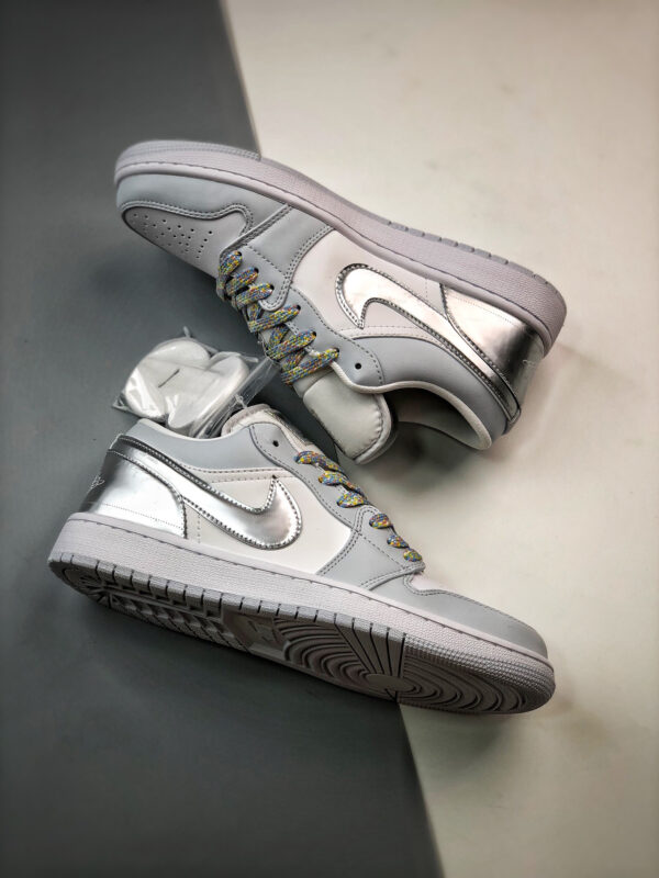 Air Jordan 1 Low SE Tear Away Silver White Light Grey DX6070-101 For Sale