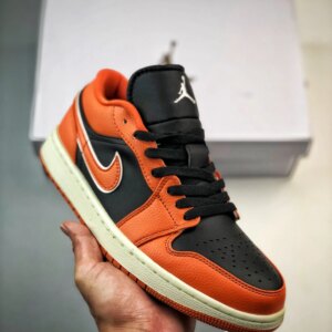 Air Jordan 1 Low Sport Spice Black-Coconut Milk DV1299-800 For Sale