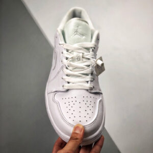 Air Jordan 1 Low Triple White 553558-112 On Sale