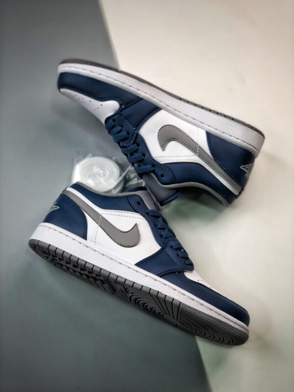 Air Jordan 1 Low True Blue White Cement Grey 553558-412 For Sale