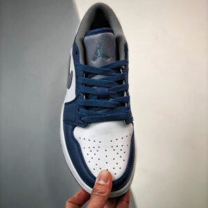 Air Jordan 1 Low True Blue White Cement Grey 553558-412 For Sale