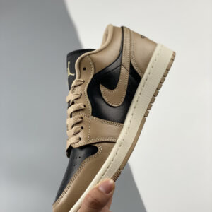 Air Jordan 1 Low Vachetta Tan Desert Sail Black DC0774-201 For Sale