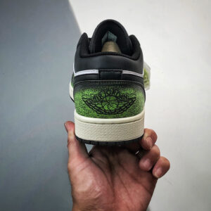 Air Jordan 1 Low Wear-Away Black Green DN3705-003 For Sale