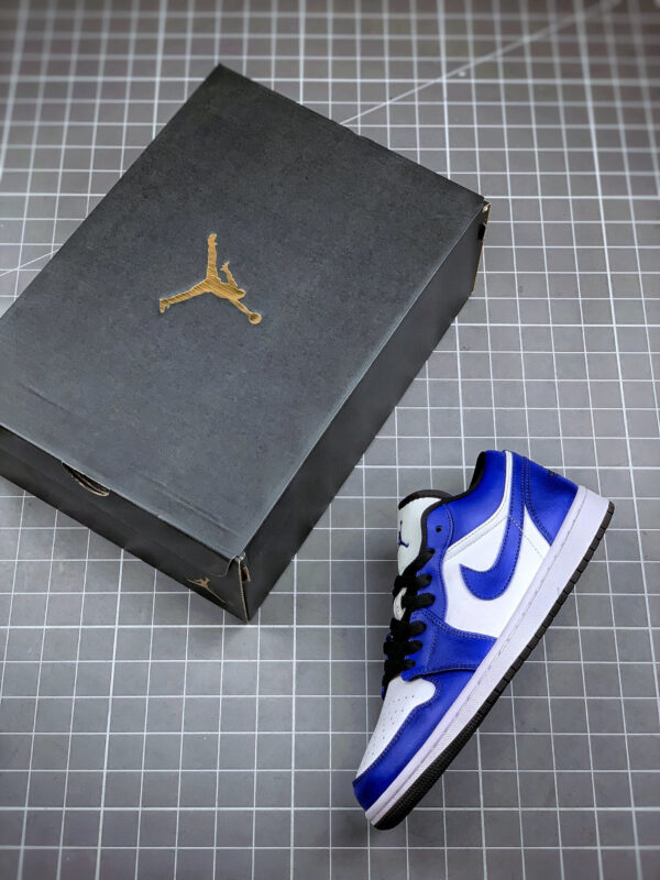 Air Jordan 1 Low White Game Royal-Black For Sale