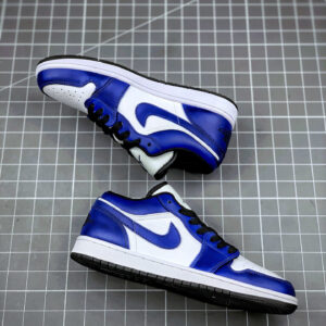 Air Jordan 1 Low White Game Royal-Black For Sale