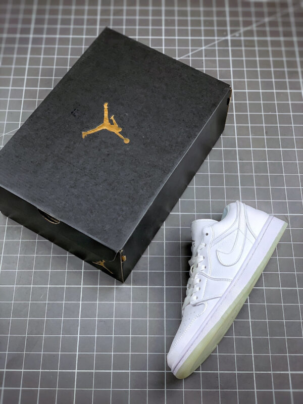 Air Jordan 1 Low White White Metallic Silver For Sale