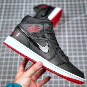 Air Jordan 1 Mid Bred Black University Red-White BQ6578-001 For Sale