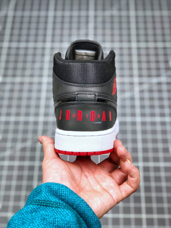 Air Jordan 1 Mid Bred Black University Red-White BQ6578-001 For Sale